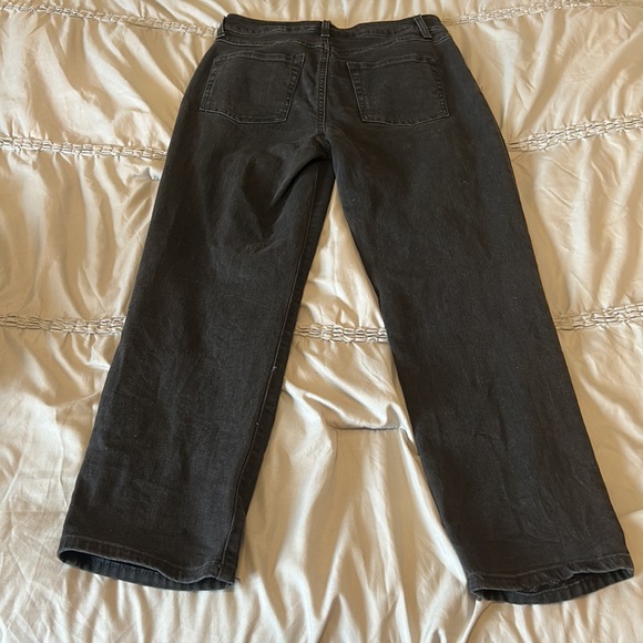 REWASH black high rise jeans, cropped on knees and ankles. Size 26 - Picture 5 of 6